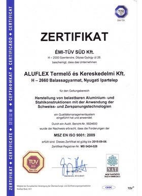MSZ EN ISO 9001:2009