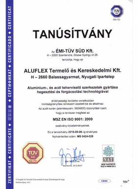 MSZ EN ISO 9001:2009